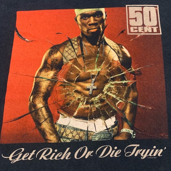 VTG ‘03 50 Cent Get Rich Or Die Tryin’ Album Tee - Picture 2 of 6